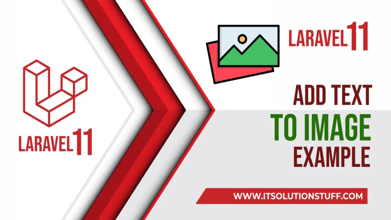 laravel 11 add text to image example