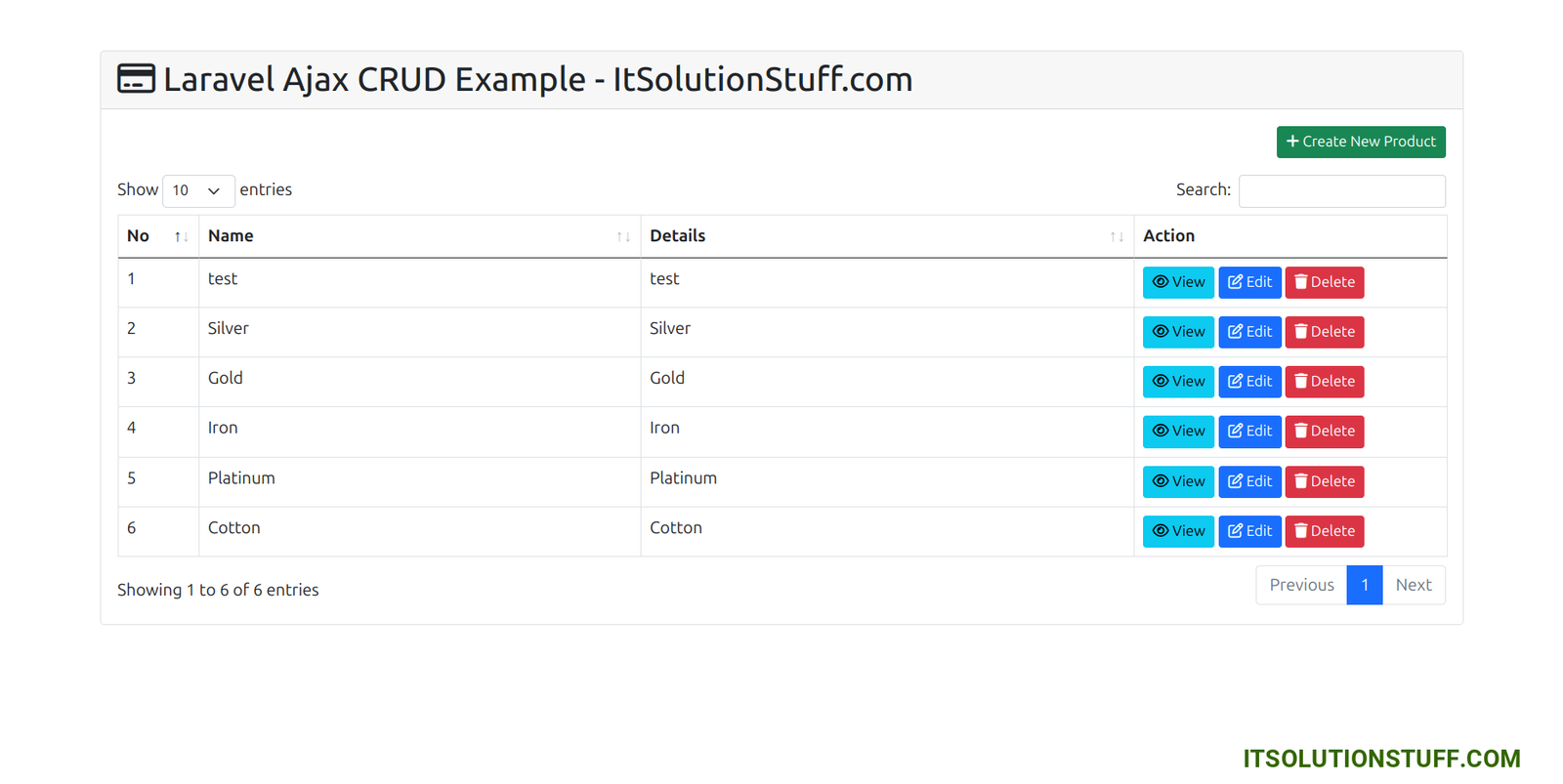 laravel 12 ajax crud
