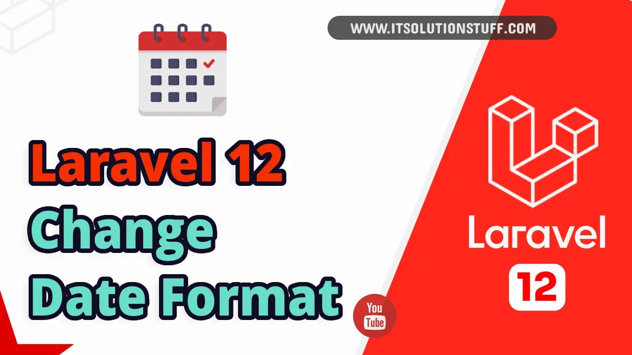 laravel 12 change date formate