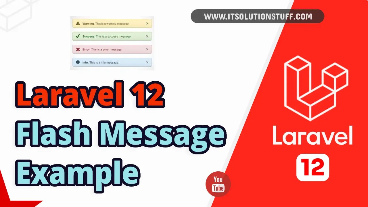 laravel 12 flash messages