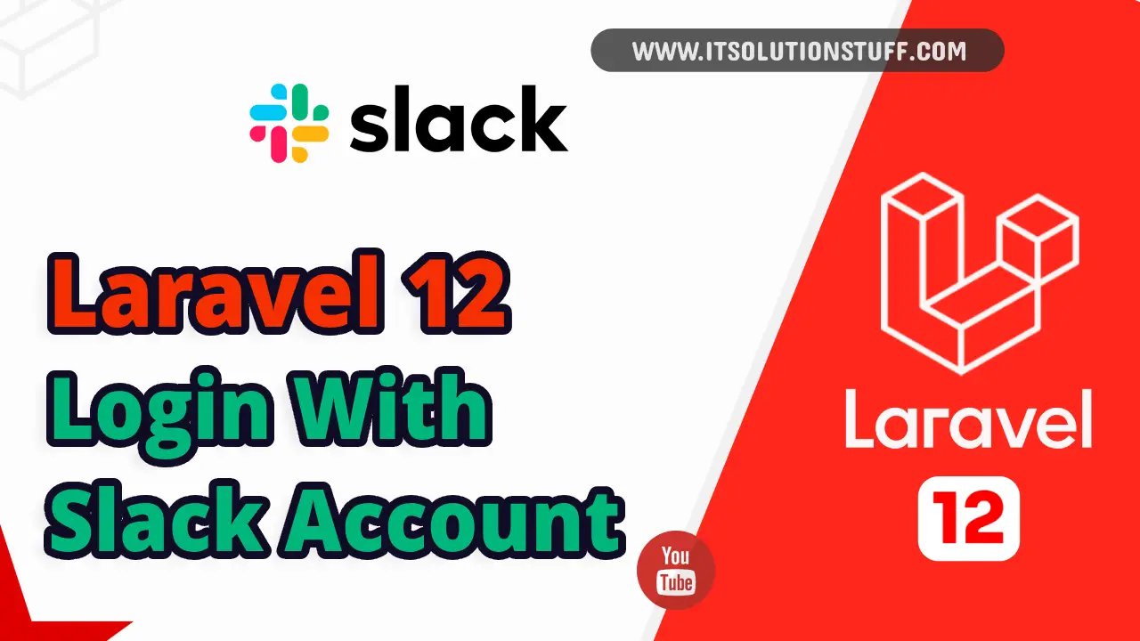Laravel 12 Socialite Login with Slack Account Example Image
