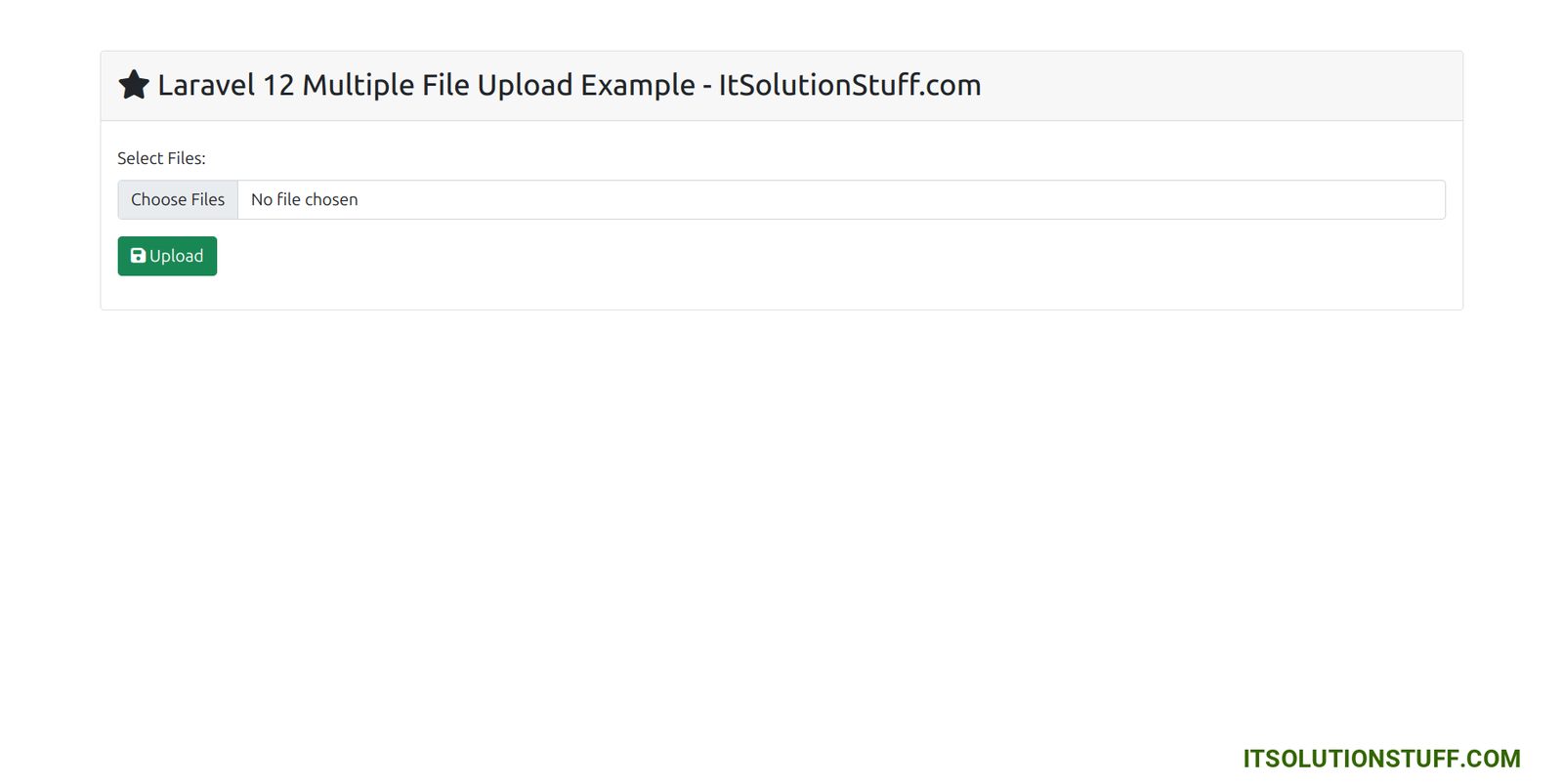 laravel 12 multiple file upload output