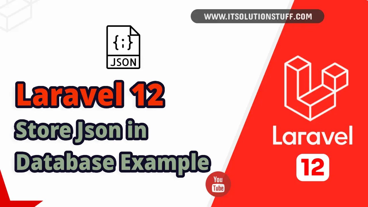 laravel 12 save json data into database