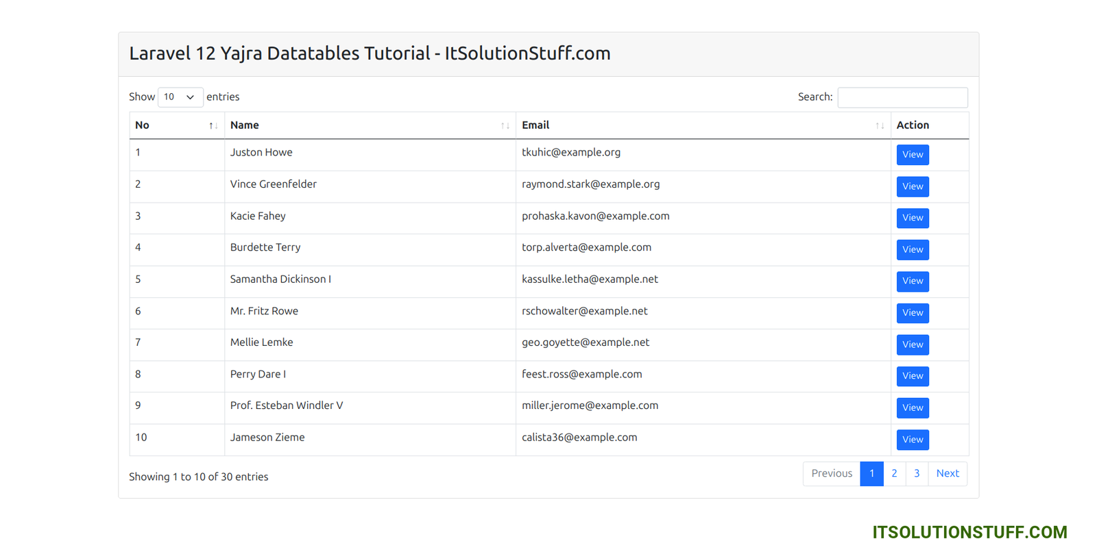 laravel 12 yajra datatables