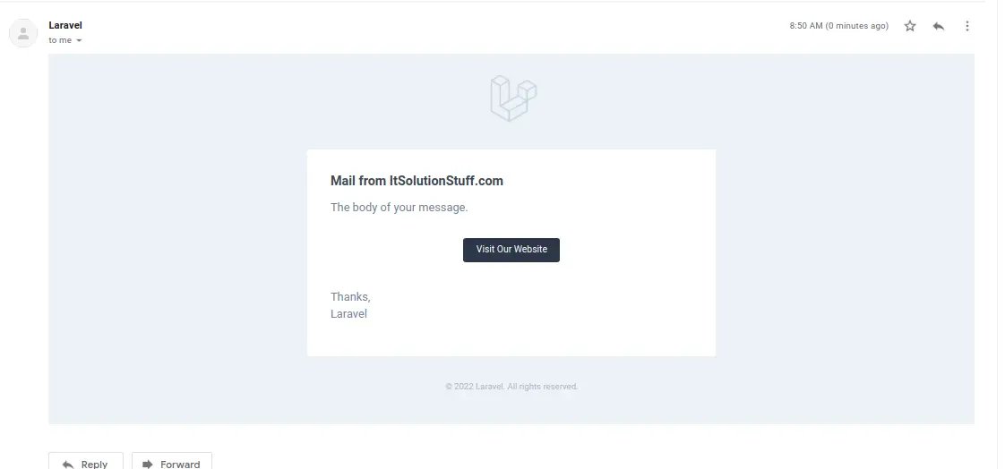 laravel 12 mail markdown output