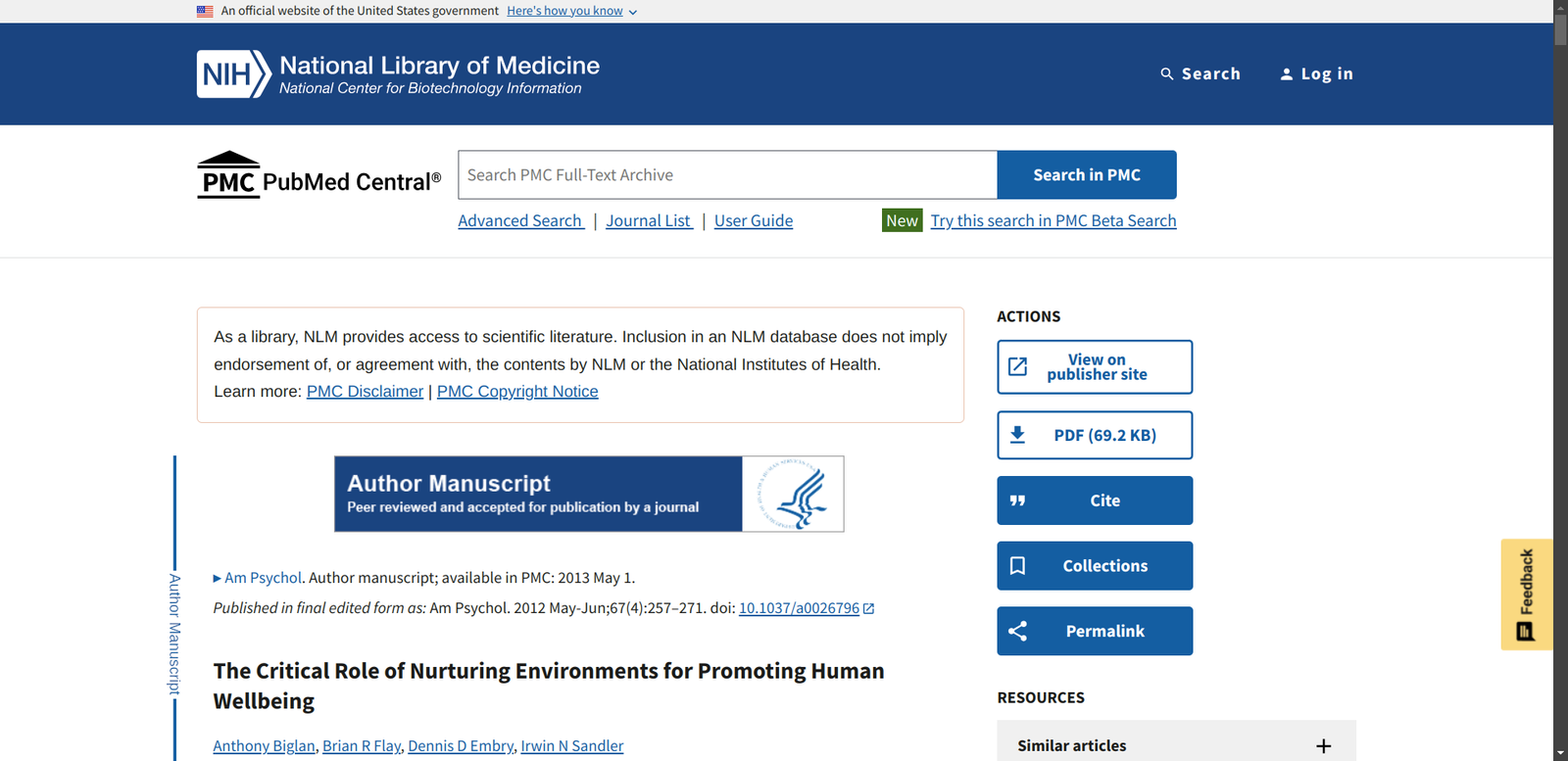 The Critical Role Of Nurturing Environments